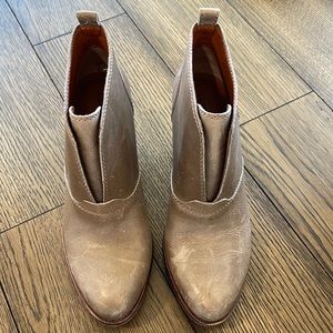 Lucky Brand Leather Booties Size 8